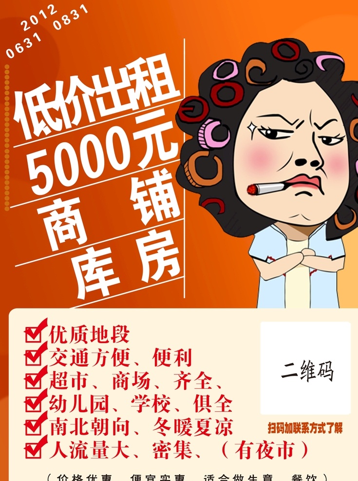 出租海报 商铺 库房 铺面 出租 出售 分层