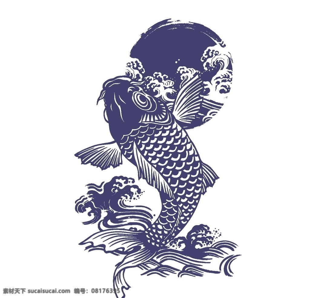 鲤鱼插画图案 风水鱼 鲤鱼线稿 鲤鱼纹身图案 中国风鲤鱼 鲤鱼绘画 鲤鱼插画 鲤鱼图案 中式鲤鱼 鱼类 风水装饰
