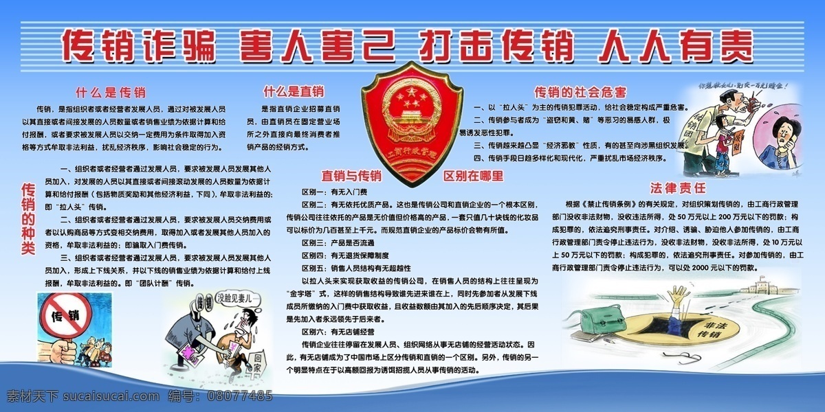 害人害己 传销诈骗 禁止传销展板 打击传销展板 传销的危害 传销欺骗手段 禁止传销宣传 分层