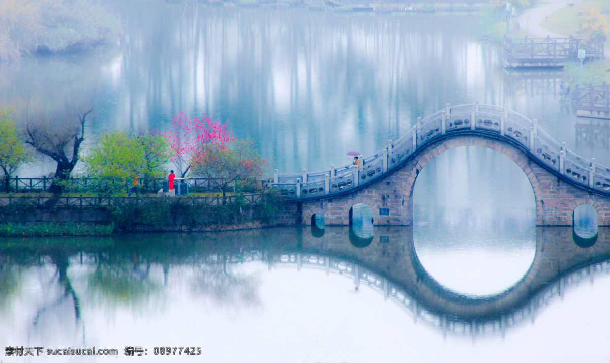 春意 小桥 农林大 诗意 拱桥 旅游风光 自然景观 自然风景