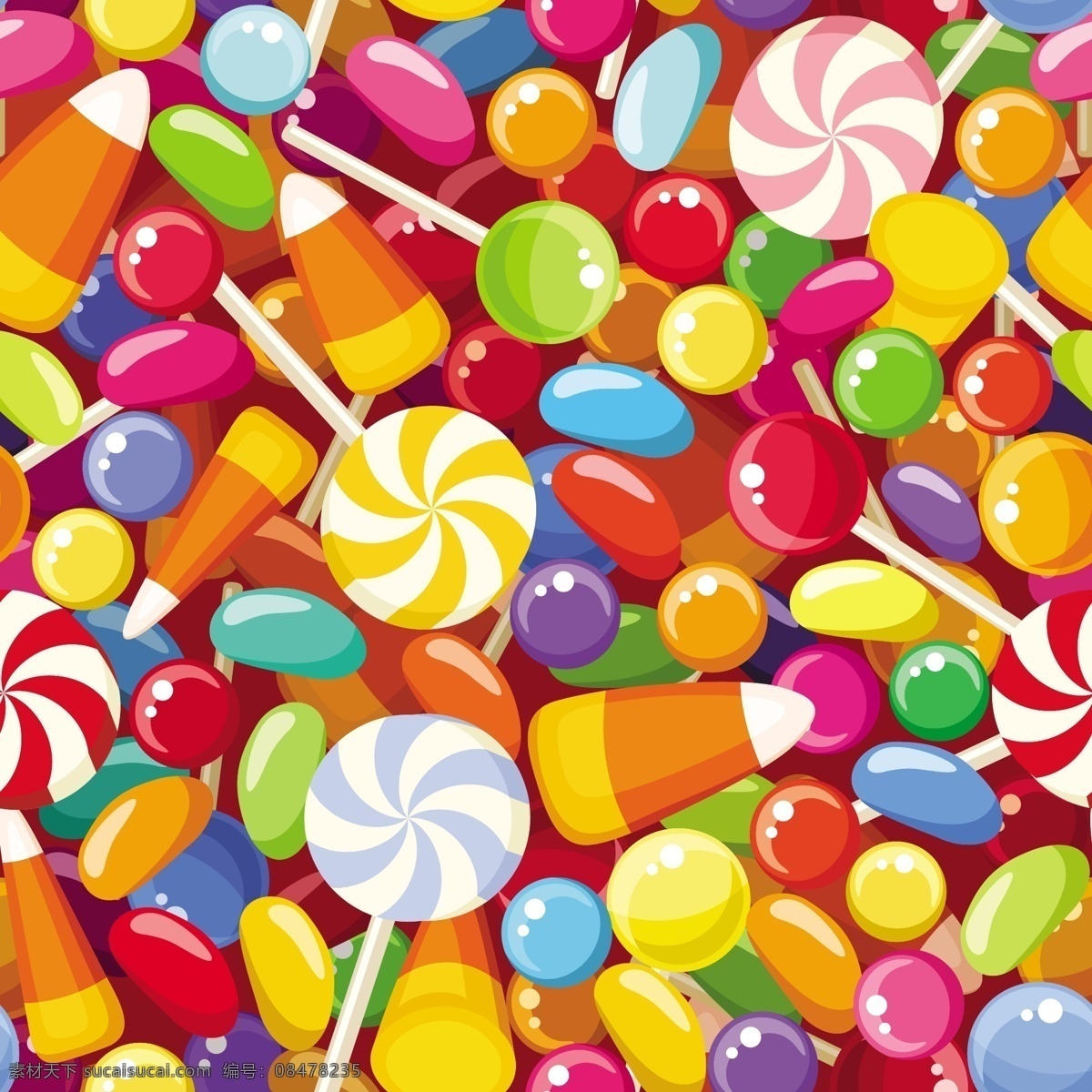 手绘 彩绘 糖果 矢量 棒棒糖 零食 棉花糖 巧克力 水彩 甜品 马卡龙 软糖 水彩糖果 手绘糖果 彩绘糖果 糖果矢量 红色