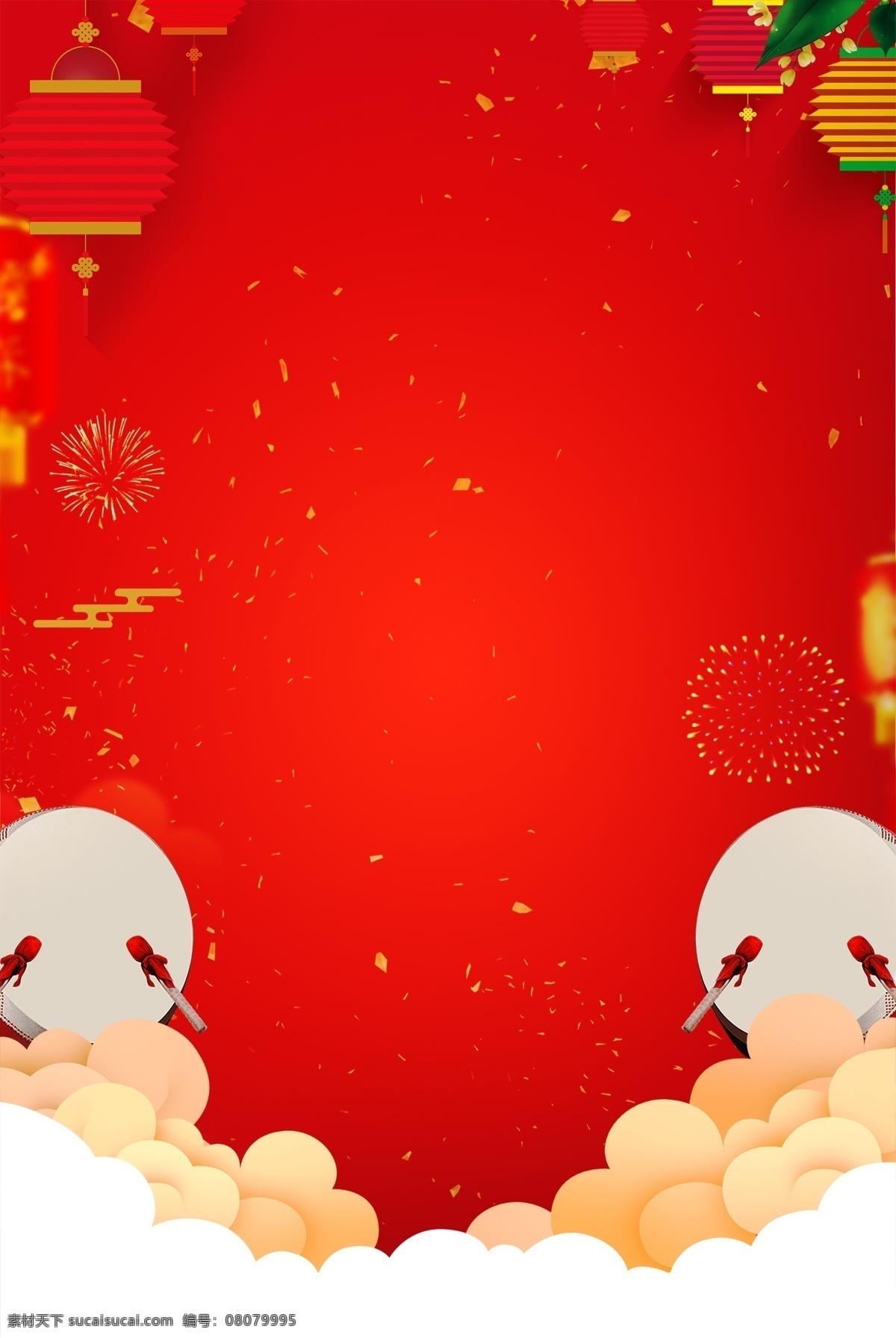 喜迎 猪年 锣鼓 灯笼 背景 烟花 新年贺卡 新年晚会背景 新年背景图 2019猪年 猪年背景 猪年设计 新年 新年舞台背景 2019 大红喜庆