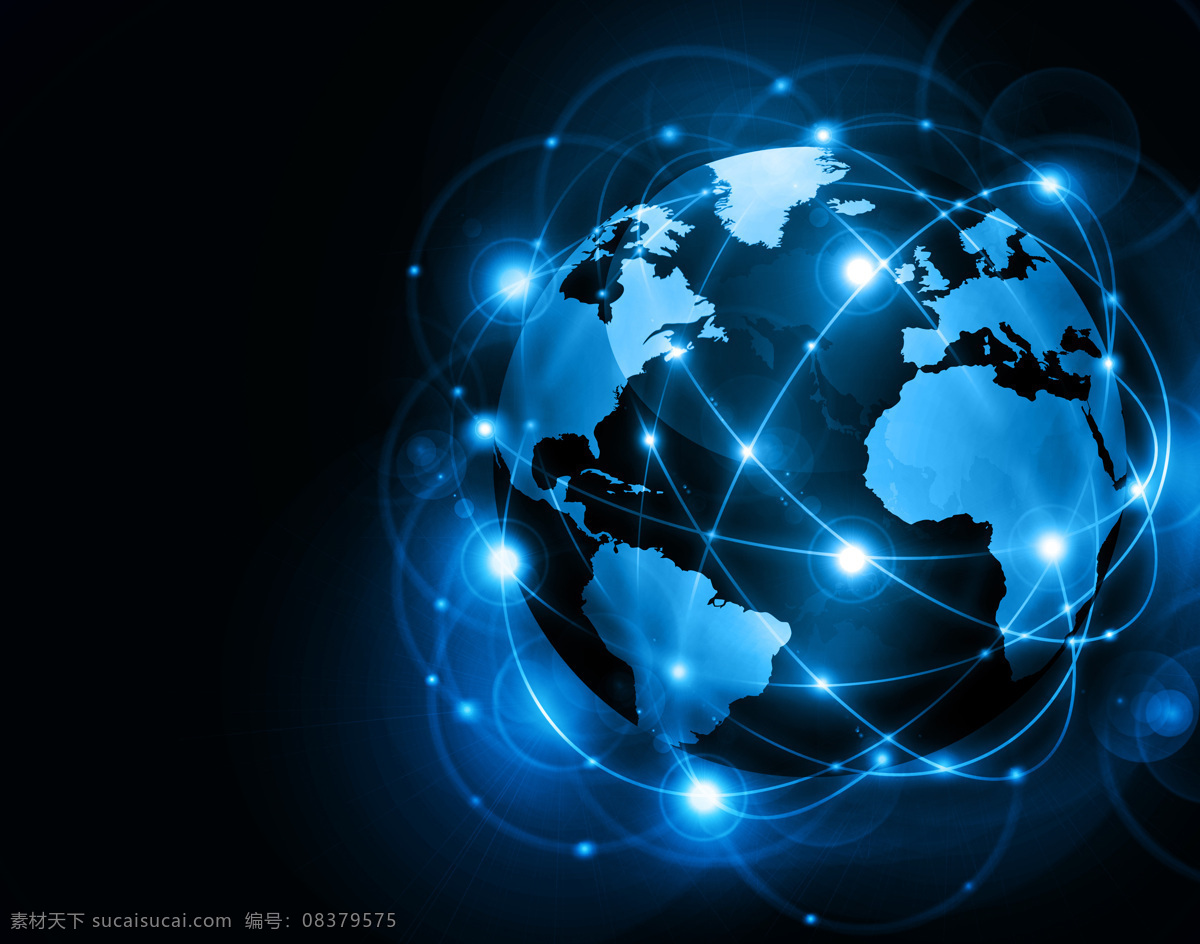 地球 通讯 信号 地图 国家 网络 电子 科技 地球图片 环境家居