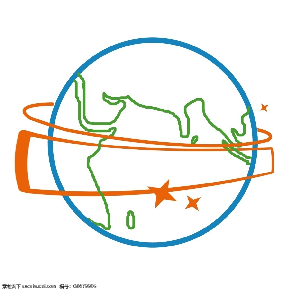 航天航空 平面图 插画 航天 航空 航天平面图 地球 星球 宇宙 公转 自传 地球公转插图 星球公转
