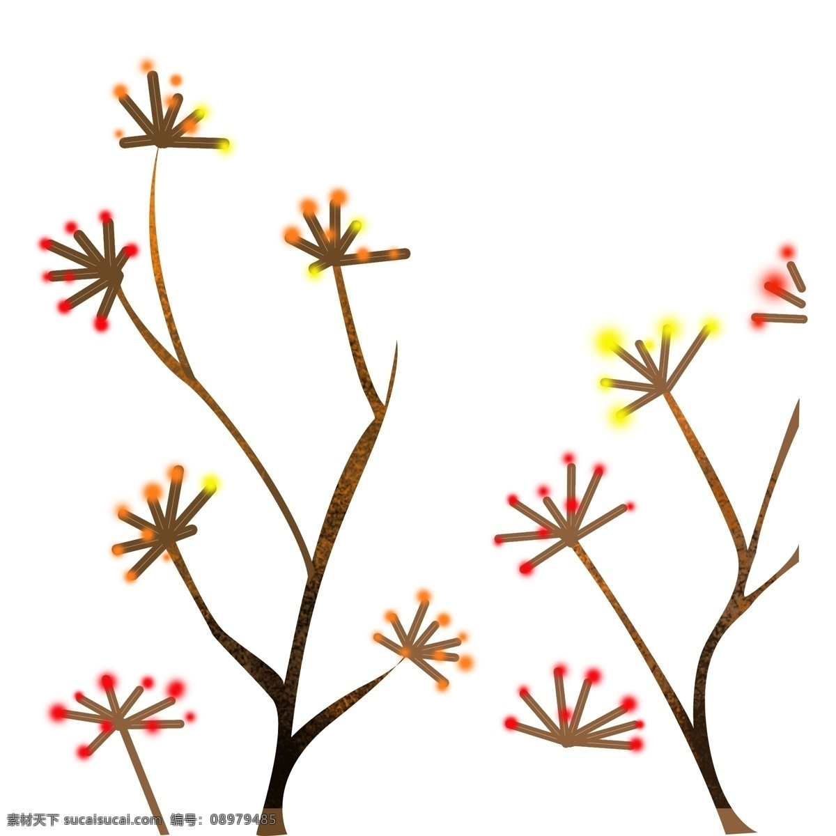红色 火柴 花朵 植物 免 抠 图 点缀 想火柴的花朵 火柴花朵 卡通 花