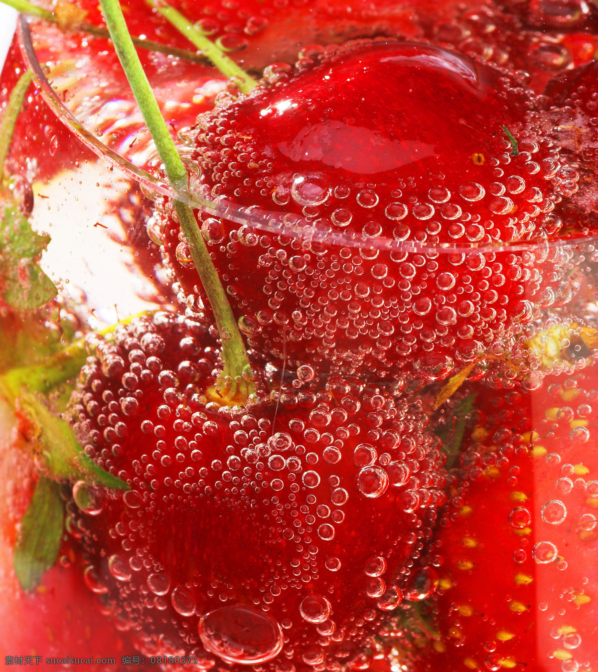 草莓 动感 涟漪 生物世界 水滴 水果 水珠 樱桃 设计素材 模板下载 主题 psd源文件