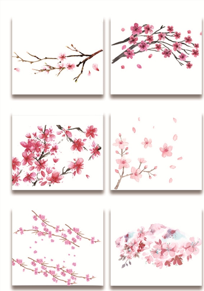 粉色 树 花儿 植物 春暖花开 春季素材 春天元素 粉色桃花 桃花盛开 春天 漂亮的桃花 鲜花 花朵 花卉 风景 风光 桃树 花 桃花树 粉色花 花枝 桃花枝 矢量素材 手绘桃花 春天素材 矢量桃花 水彩桃花 底纹边框 花边花纹