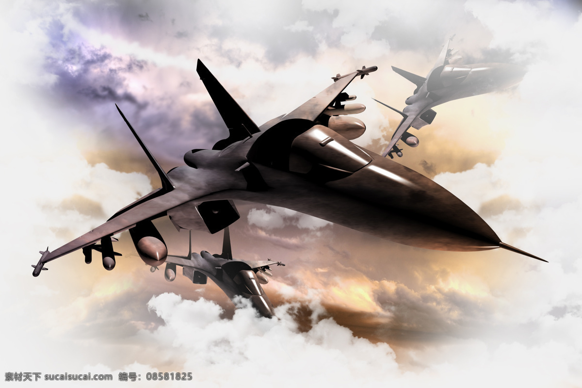 战斗机 机翼 飞机 苏27 军事武器 现代科技