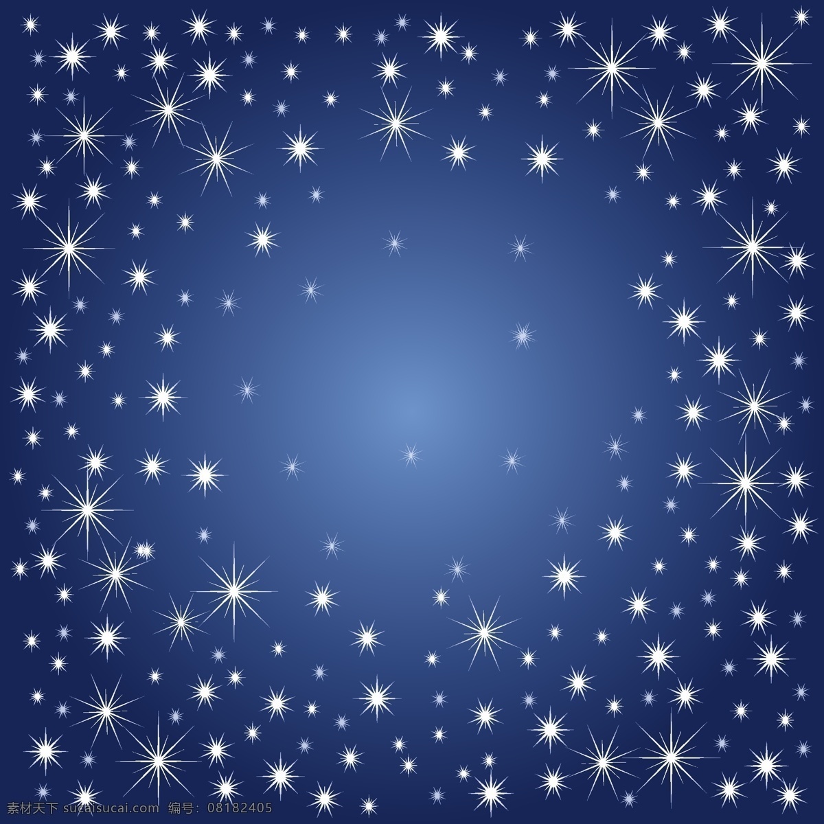 星光 闪闪 蓝色 背景 矢量图 其他矢量图