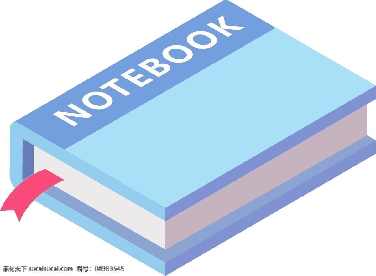 dnotebook 扁平 手绘 商用 元素 办公室 笔记本 notebook book 2.5d 书