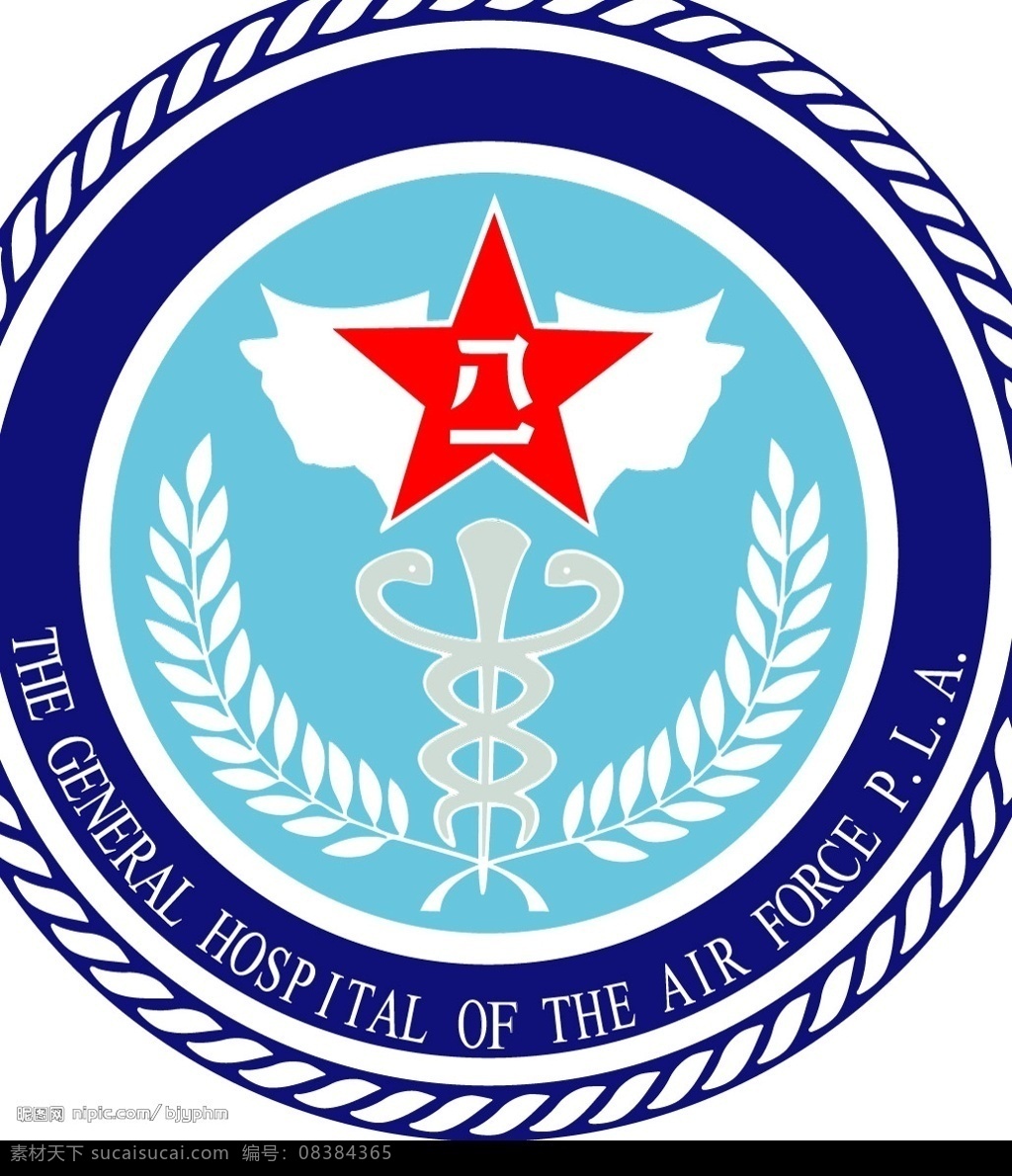 空军 总医院 标志 标识标志图标 企业 logo 矢量图库