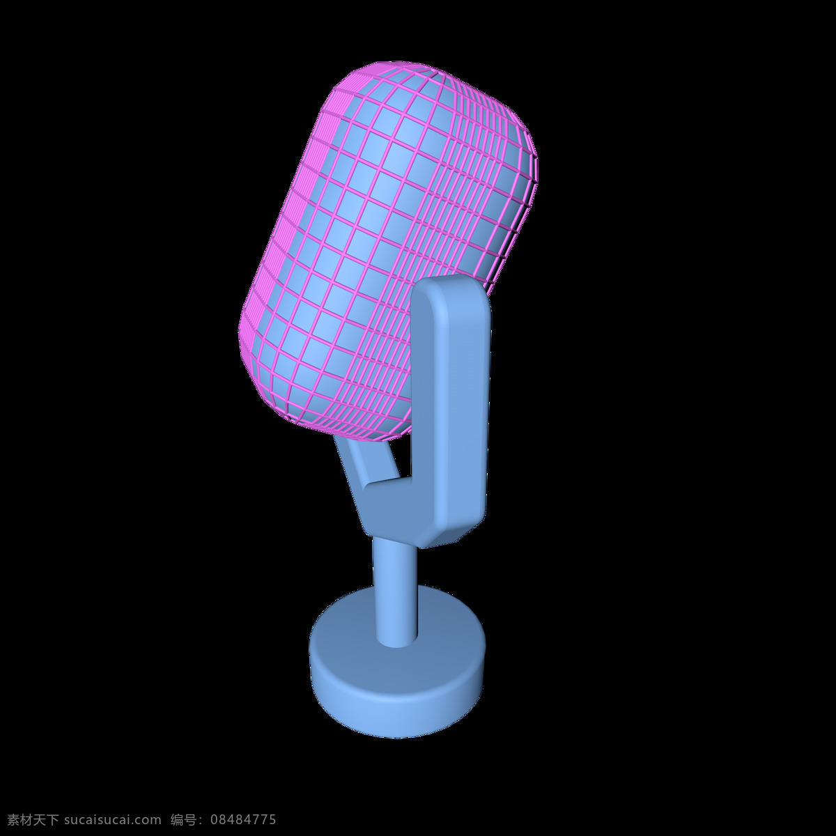 炫彩 c4d 音乐节 乐器 话筒 3d c4d话筒