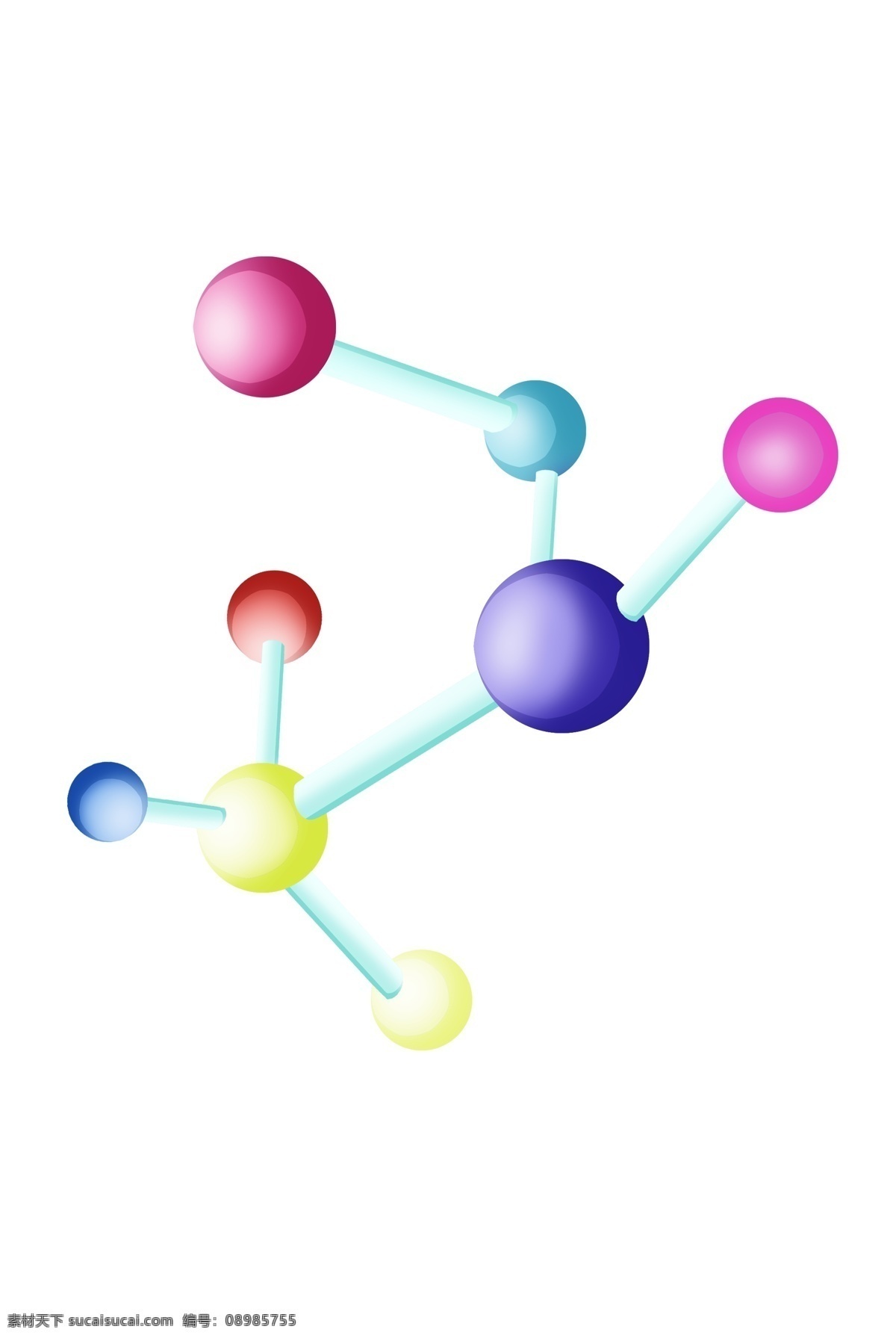 卡通化 学 分子式 插画 公式 卡通公式插画 蓝色的小球 化学分子式 公式插画 化学实验 结构图