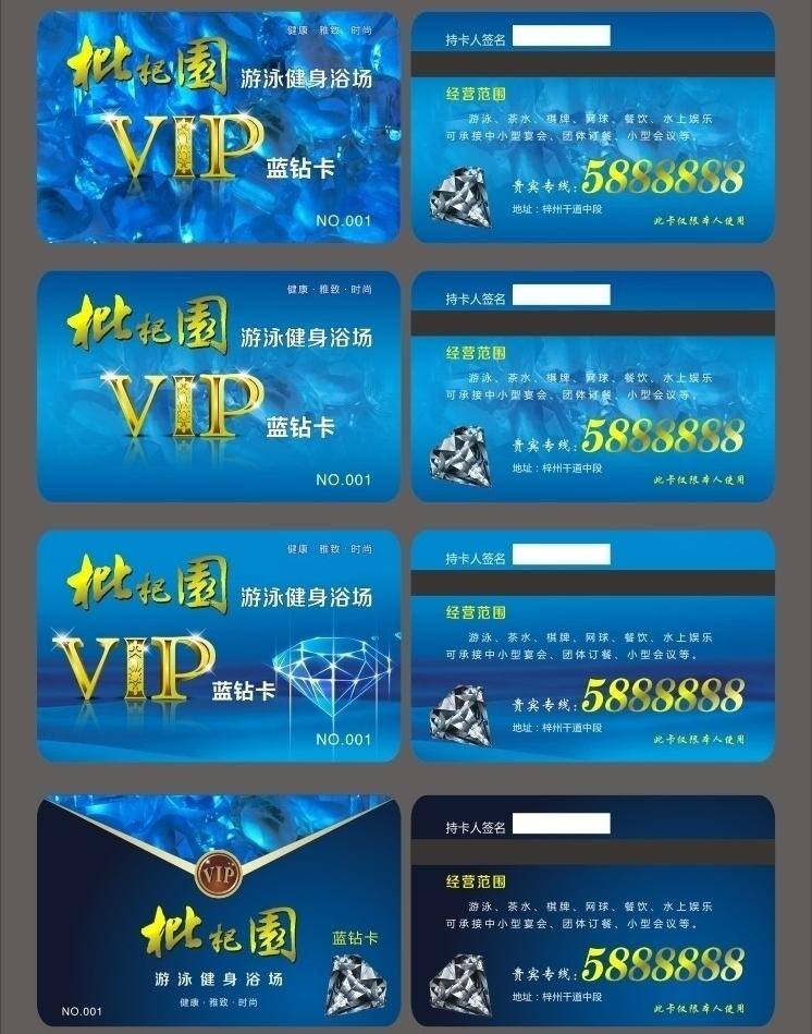 vip 贵宾卡 vip卡 高档卡 会员卡 卡 卡片 钻石卡 蓝钻卡 模板 钻石 钻 蓝钻 设计模板 名片 名片卡片 矢量 名片卡 广告设计名片