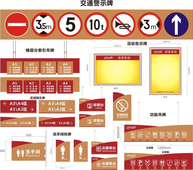 系列 导 视 标识标牌 导视牌 公共标识标志 楼层导视 其他设计 矢量文件 矢量图