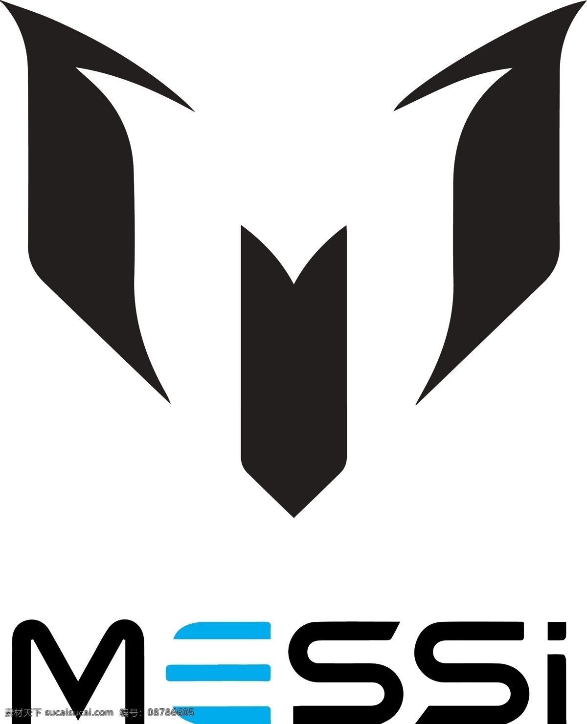 梅西 个人 logo 个人logo 球星 足球巨星 标志 logo设计