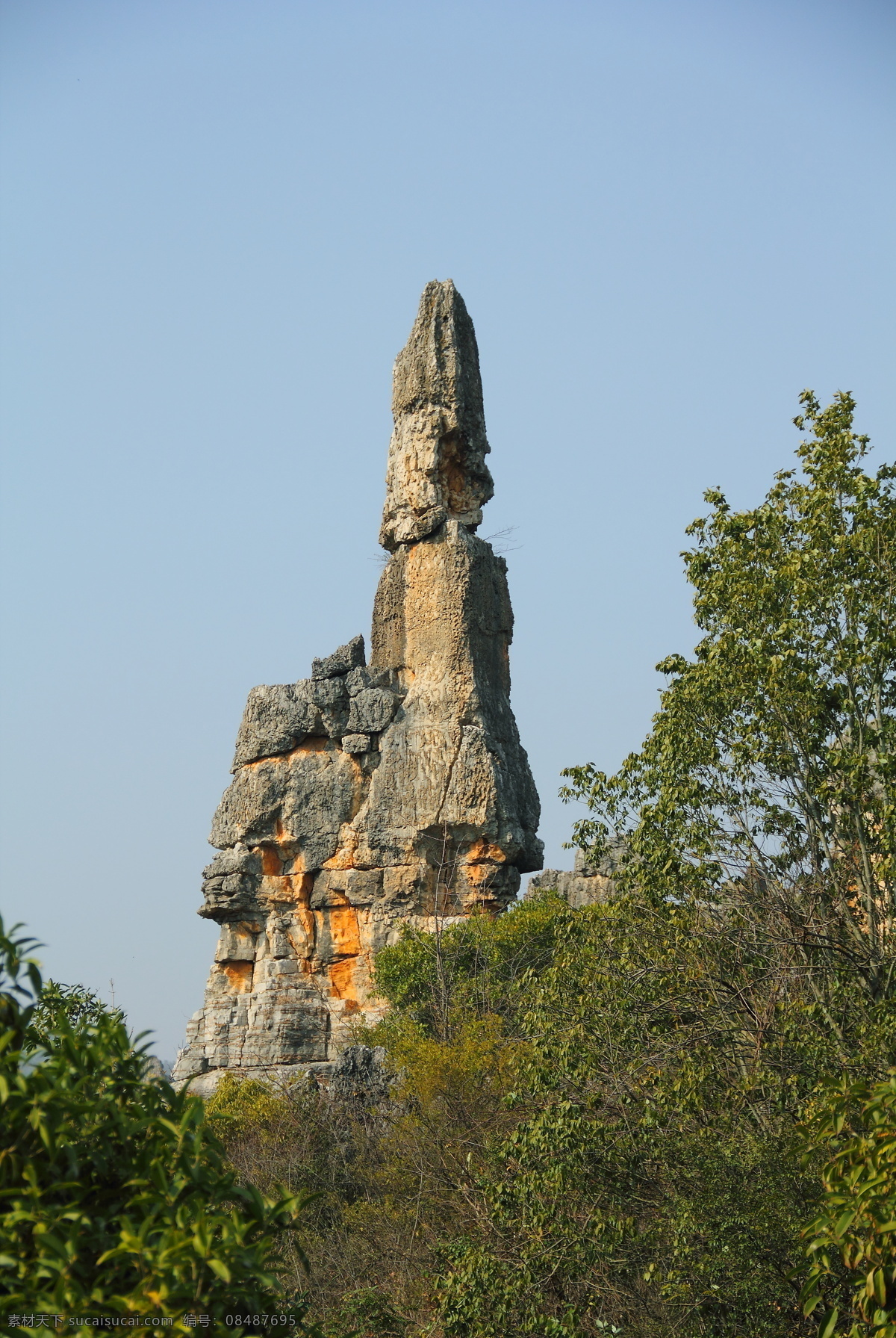 云南 石林 乃古石林 风景 石头 石林风光 自然景观 风景名胜 黑色