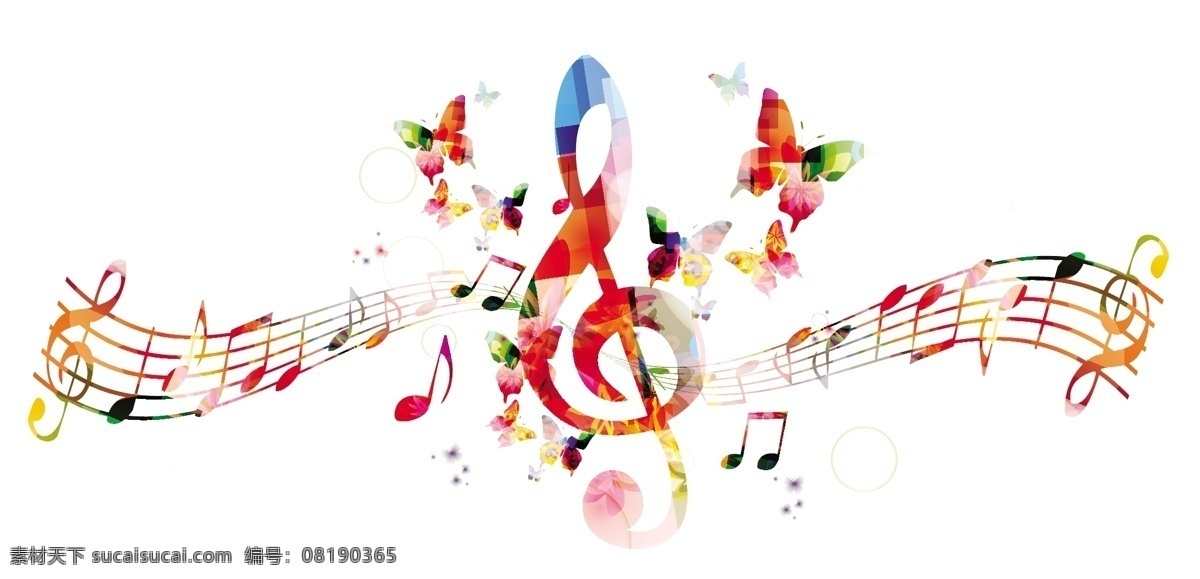 七彩音符 动感音符 音符 时尚音符 音乐 生活百科 休闲娱乐