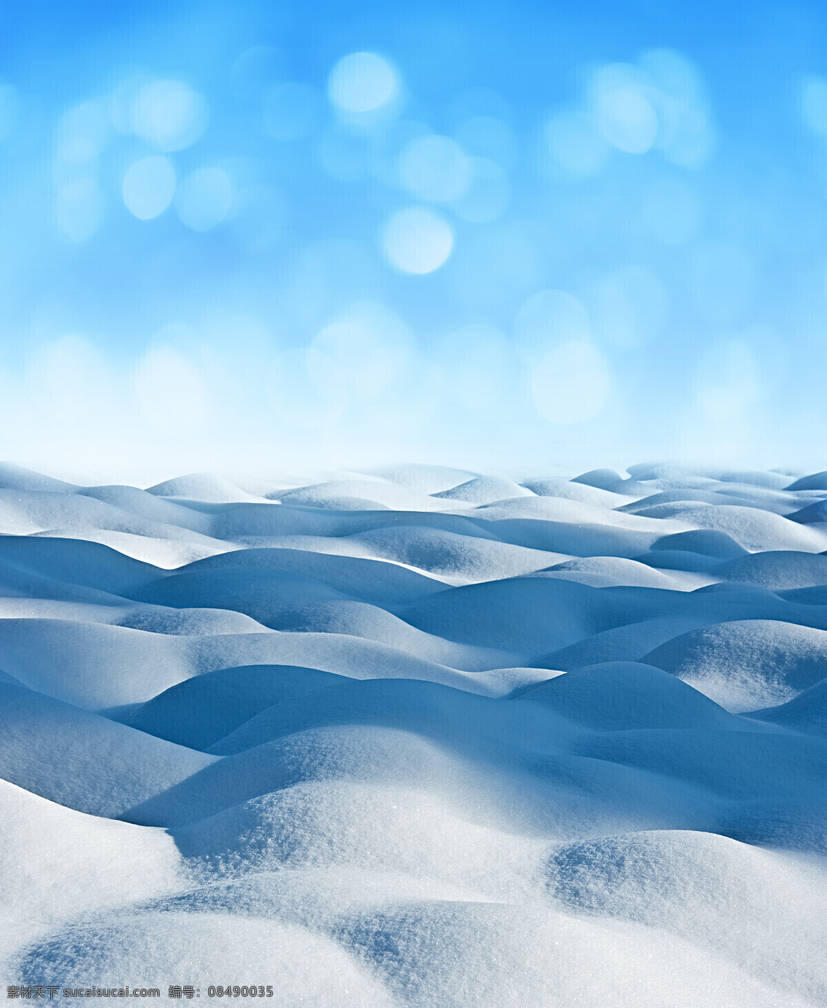 光斑 雪地 梦幻背景 雪花 山水风景 风景图片