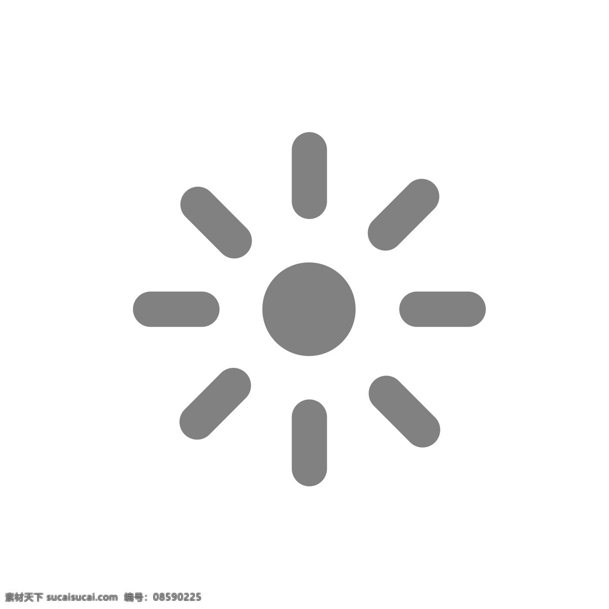 灰色 太阳 图标 免 抠 图 太阳图标 ui应用图标 手机图标 电脑图标 网页图标 卡通图案 卡通插画 免抠图