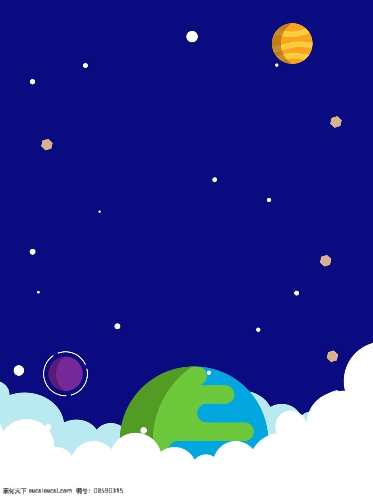 蓝色 航天 主题 背景 太空 航天背景 地球 月球 太空背景 背景设计 手绘背景 特邀背景 促销背景 背景展板图 背景图