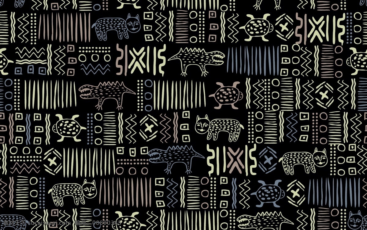 民族流行图案 背景 民族风 花纹