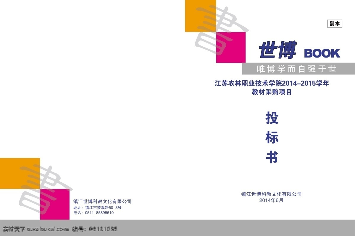 世博 图书 标书 色块 文化 原创设计 原创画册