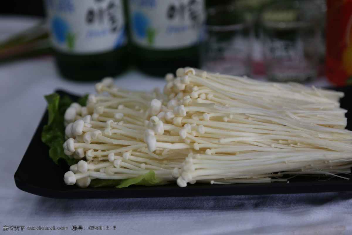 烤金针菇 金针菇 好吃 自助 餐饮美食 传统美食