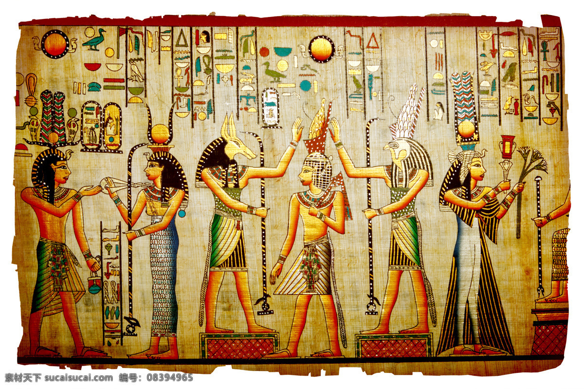埃及壁画 埃及 图案 古埃及壁画 部落 艺术 风俗 绘画书法 文化艺术