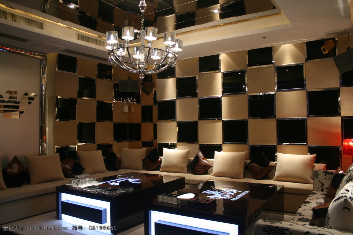 ktv 吊灯 吊顶 建筑园林 欧式灯具 室内设计 室内摄影 黑白 搭配 背景 墙 家居装饰素材