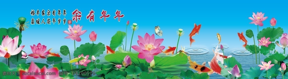 年年有余 荷花 荷花画 九鱼画 九鱼图 蜻蜓 蝴蝶 莲子 鱼 锦鲤 鲤鱼 水 波光粼粼 莲花