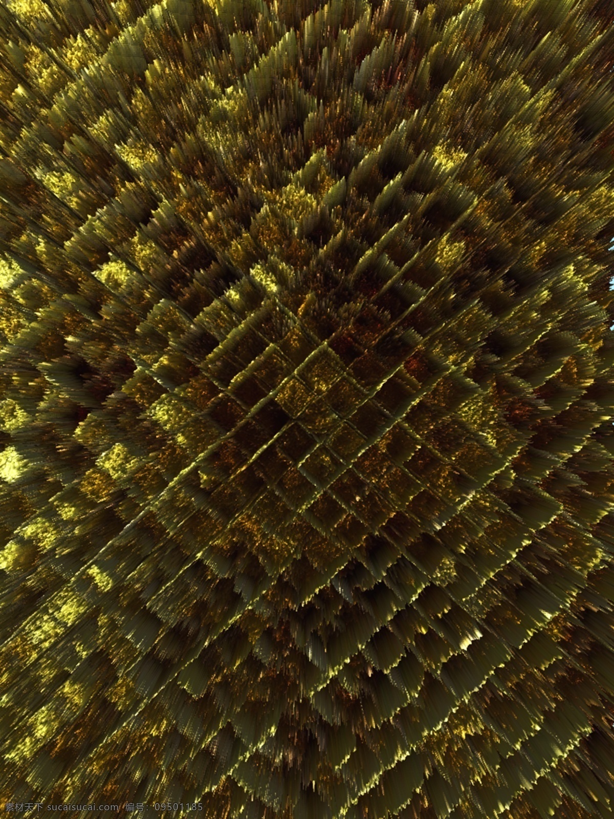 金色 放射 3d 金属 质感 背景 蜂窝