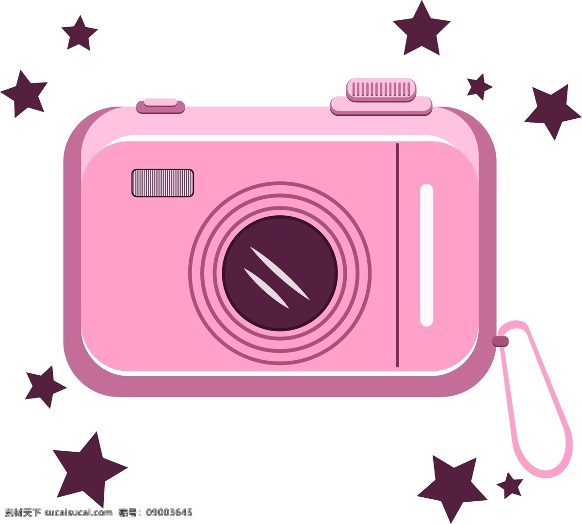 元素 电子产品 相机 设计元素 生活用品 粉色 少女心 公主风