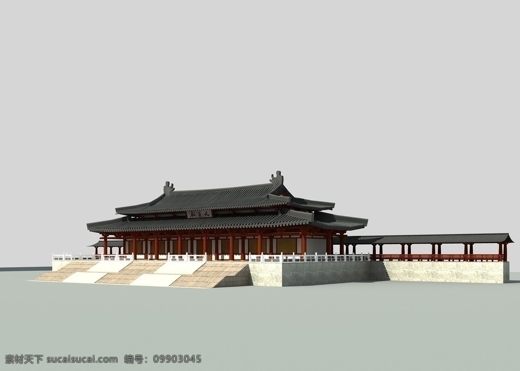重檐歇山 古建 房檐 3d建模 3d 3d古建 室外模型 3d设计模型 源文件 max