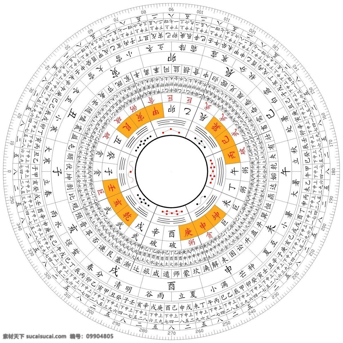 八卦图 清晰 实用 八卦 文化艺术 传统文化 设计图库