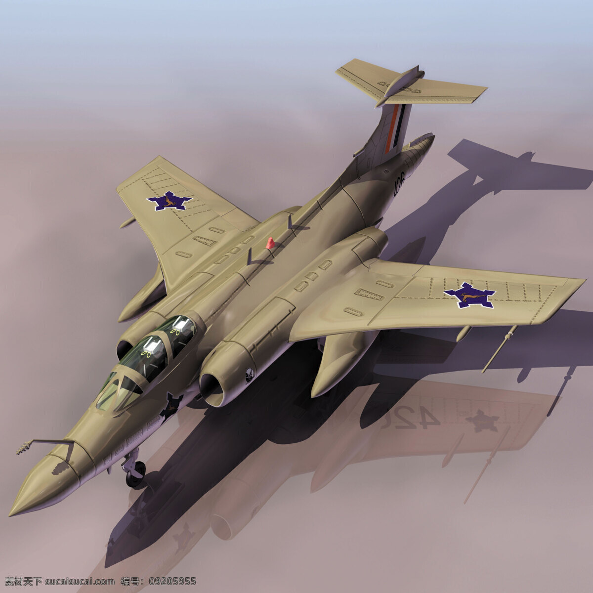 飞机模型05 buccane 飞机模型 军事模型 空军武器库 3d模型素材 其他3d模型