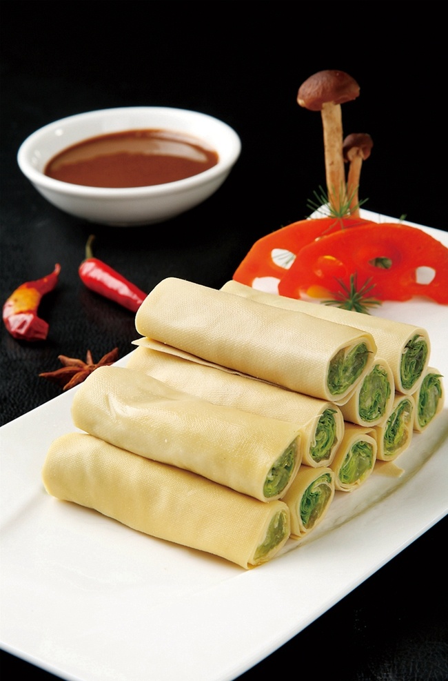 养生蔬菜卷 美食 传统美食 餐饮美食 高清菜谱用图