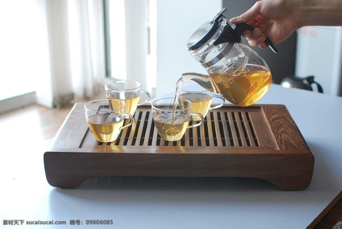 功夫茶具 飘逸杯 茶杯 茶盘 茶壶 茶艺空间 传统文化 文化艺术