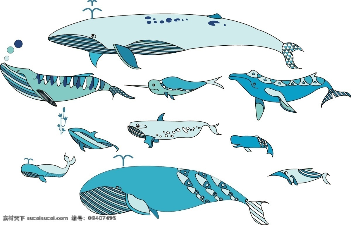 节假日 海洋日 鲸鱼 png免抠图 大海 卡通画 蓝色 水族馆 幼儿园 墙绘 泡泡 手抄报 海鲜馆