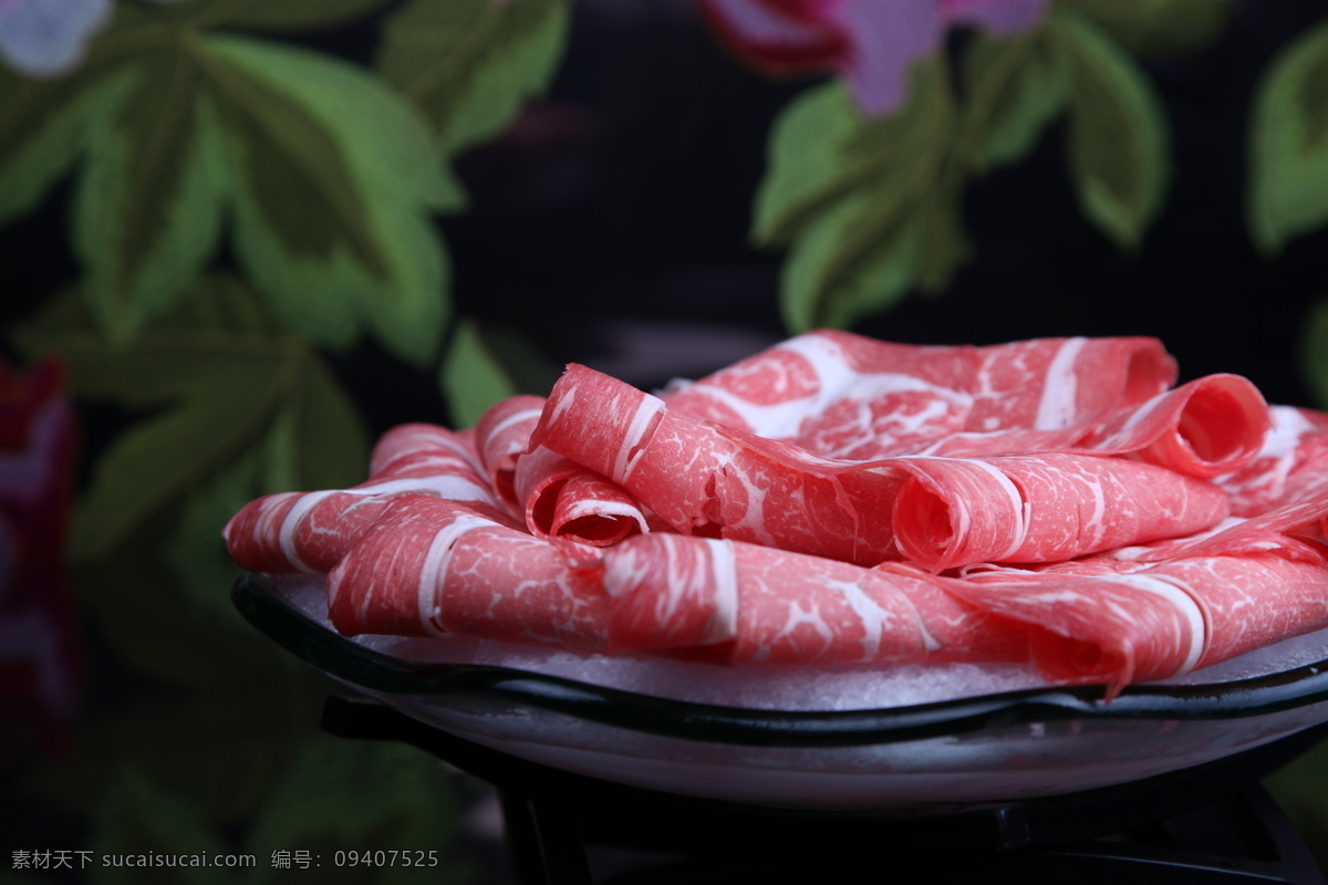 肥牛 牛肉 牛肉卷 食物原料 餐饮美食 餐饮摄影