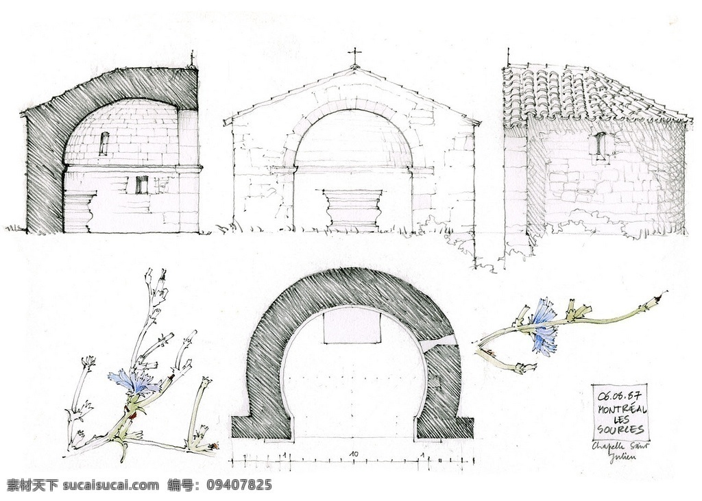 欧式 建筑 效果图 平面图 手绘图 图纸 城堡 建筑施工图 建筑平面图 欧式建筑 建筑效果图