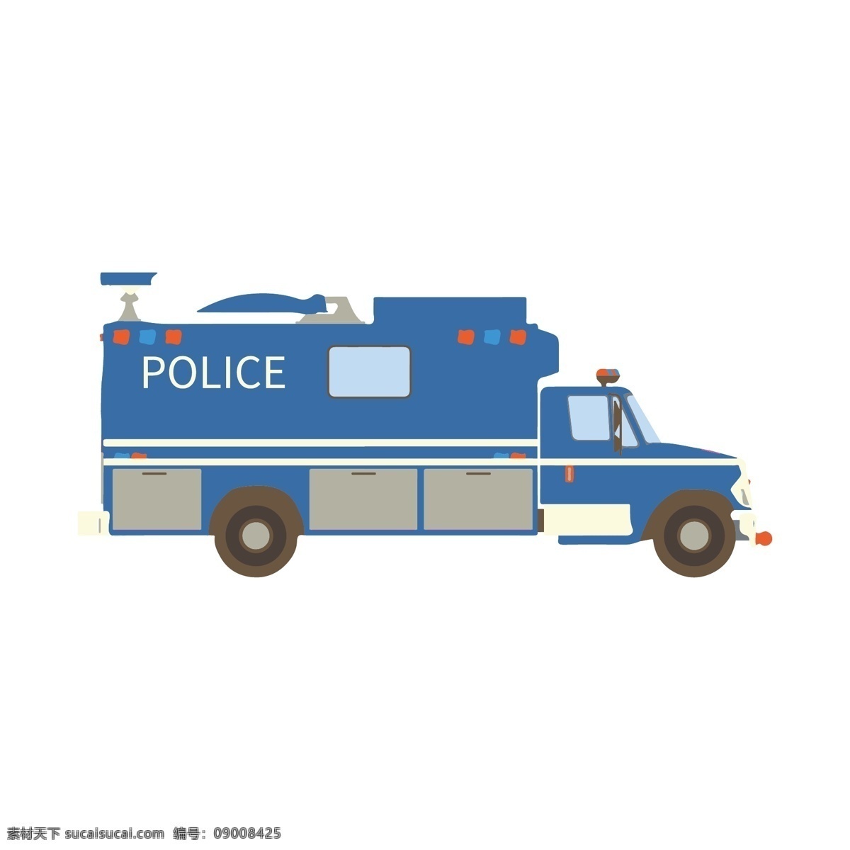 简约 扁平 卡通 法制 宣传日 警车 矢量 元素 警察 12月4日 法网恢恢 插图 法制教育