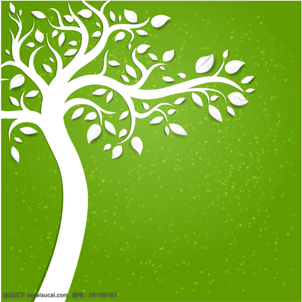 生态 自然 风格 树 背景 矢量 生态自然风格 矢量素材