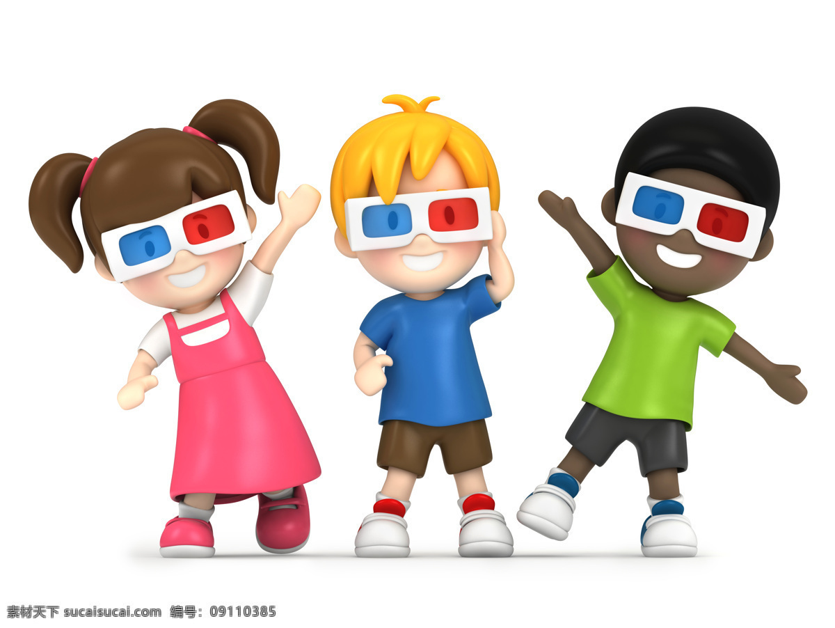快乐 生活 3d 3d电影 3d设计 创意 儿童 开心 小人 幸福 童年 3d模型素材 其他3d模型