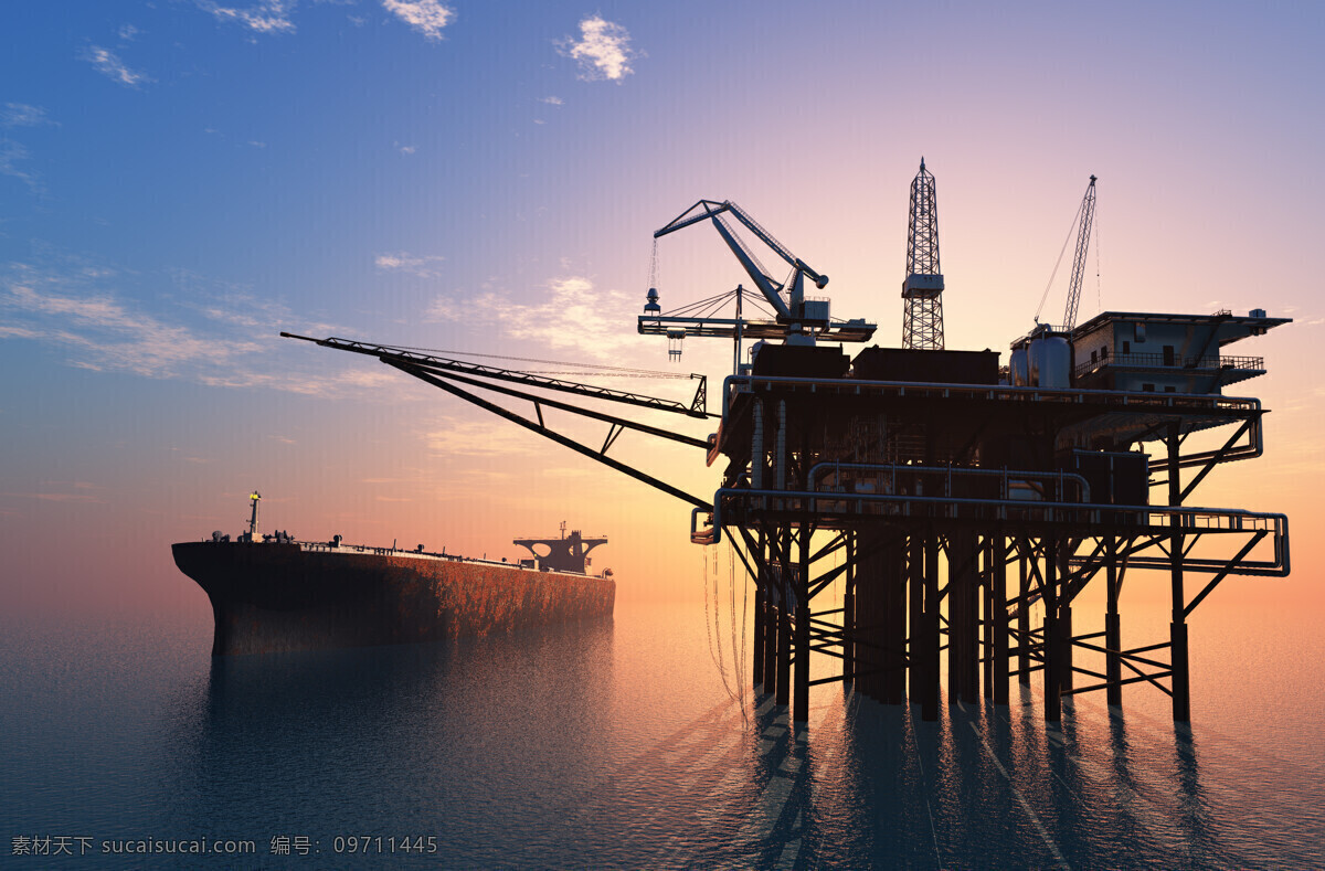 海上炼油 唯美 炫酷 海油 炼油 石油 工业 石油工业 炼油工业 原油开采 工业石油 现代科技 工业生产