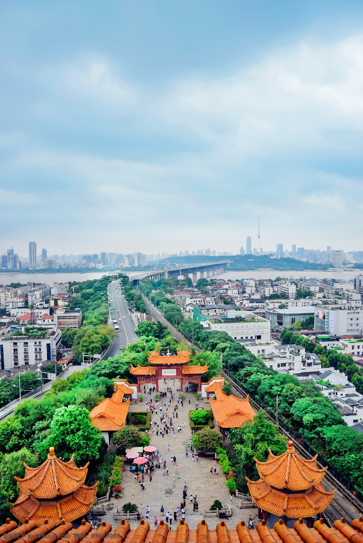 黄鹤楼 武汉 长江大桥 旅游 城市建筑 景观 旅游摄影 国内旅游