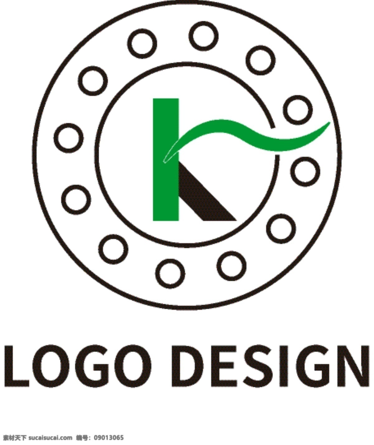原创 公司 logo 标志 字母 机械 循环 logo设计 logo标志 k 医疗