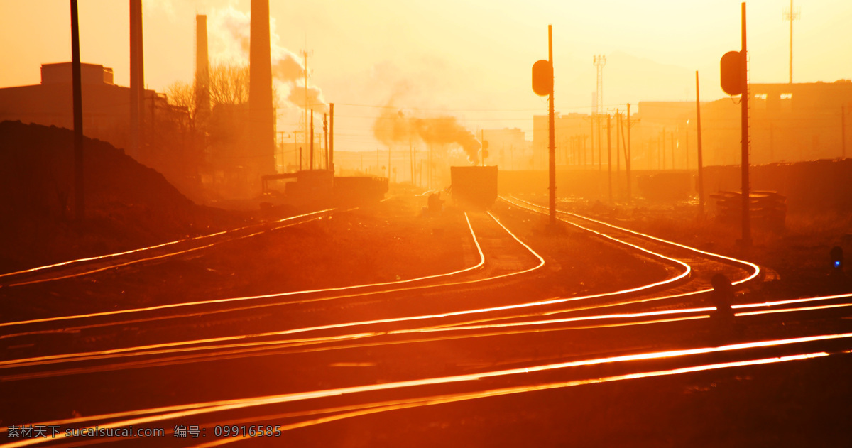 暮色线条美 暮色 线条美 火车 铁轨 调车场 美景 蒸汽机车 工业生产 现代科技