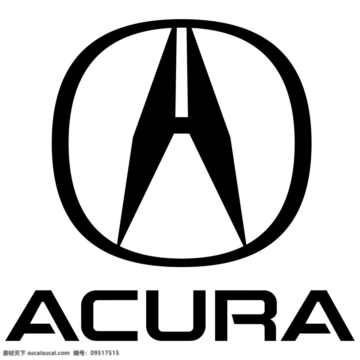acura 讴歌 系列 logo 大全 标识标志图标 企业 标志 世界 汽车行业 矢量图库