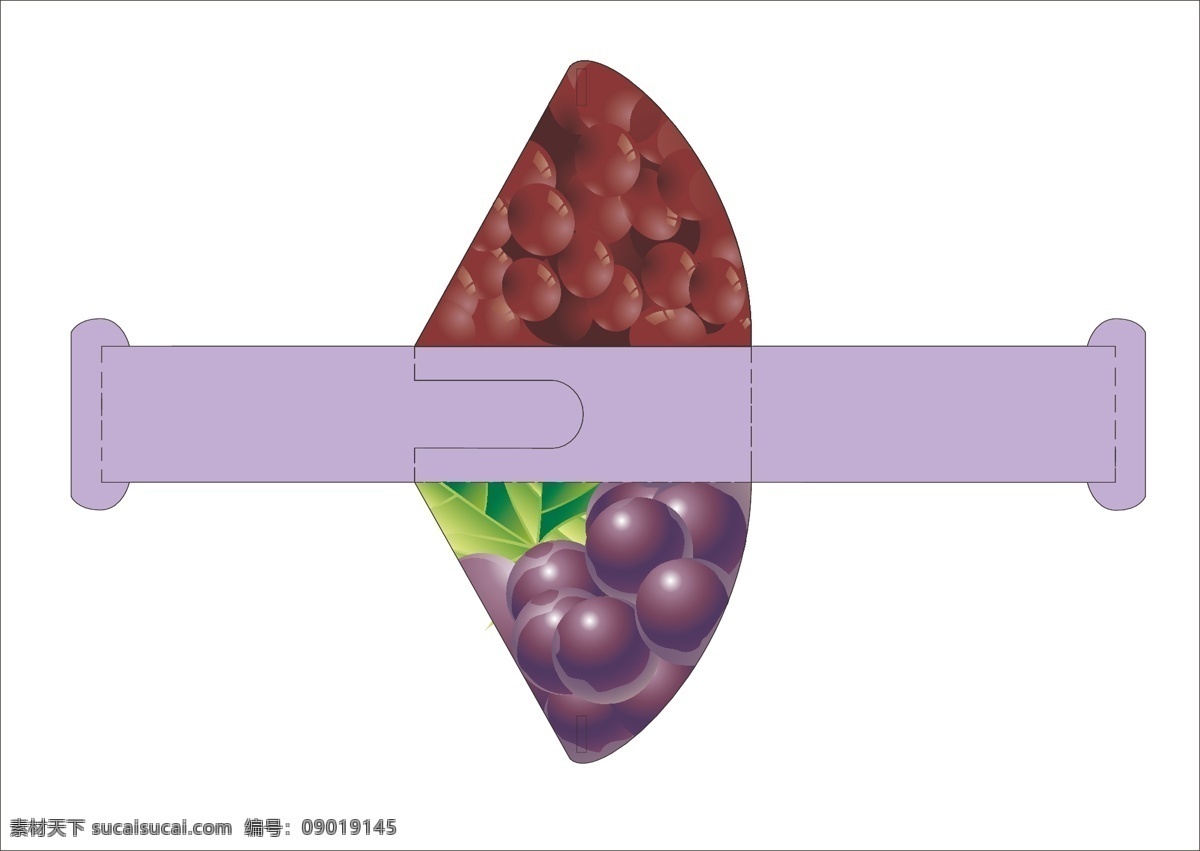 糖果包装盒 葡萄 三角包装盒 糖果盒 紫色 包装设计 矢量